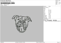 Dog Line V3 Embroidery File 4 size