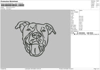 Dog Line V3 Embroidery File 4 size