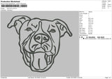 Dog Line V3 Embroidery File 4 size