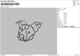 Dog Line V4 Embroidery File 4 size