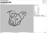 Dog Line V4 Embroidery File 4 size