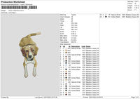 Dog V1023b Embroidery File 6 sizes