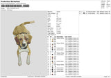 Dog V1023b Embroidery File 6 sizes