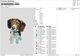 Dog V1023 Embroidery File 6 sizes