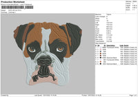 Dog Realistic V35 Embroidery File 4 sizes