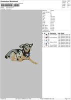 Dog V45 Embroidery File 4 size