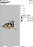 Dog V45 Embroidery File 4 size