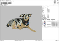 Dog V45 Embroidery File 4 size