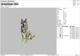 Dog V57 Embroidery File 4 size