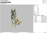 Dog V57 Embroidery File 4 size