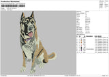 Dog V57 Embroidery File 4 size