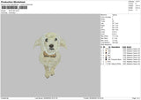 Dog V65 Embroidery File 4 sizes