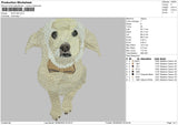 Dog V65 Embroidery File 4 sizes