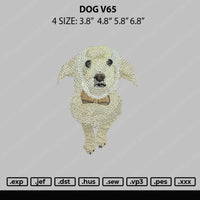 Dog V65 Embroidery File 4 sizes