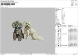 Dog V66 Embroidery File 4 sizes