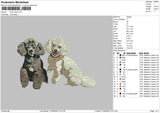 Dog V66 Embroidery File 4 sizes