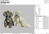 Dog V66 Embroidery File 4 sizes