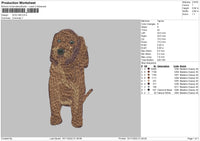 Dog V69 Embroidery File 6 sizes