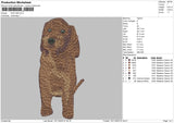 Dog V69 Embroidery File 6 sizes