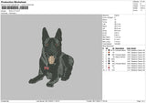 Dog V77 Embroidery File 6 sizes