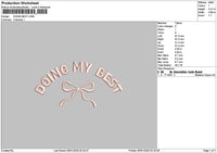Best Bow Embroidery File 6 sizes