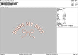 Best Bow Embroidery File 6 sizes