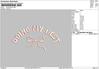 Best Bow Embroidery File 6 sizes