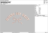 Best Bow Embroidery File 6 sizes