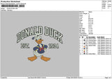 Donaldtext 0612 Embroidery File 6 sizes