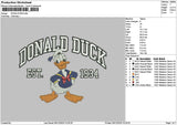 Donaldtext 0612 Embroidery File 6 sizes