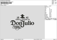 Juliotext Embroidery File 6 sizes