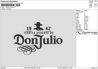 Juliotext Embroidery File 6 sizes