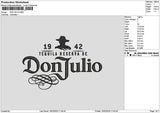 Juliotext Embroidery File 6 sizes