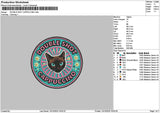 Cat Circle 1310 Embroidery File 6 sizes