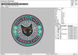 Cat Circle 1310 Embroidery File 6 sizes
