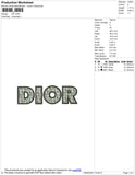 D Pattern Embroidery File 6 sizes