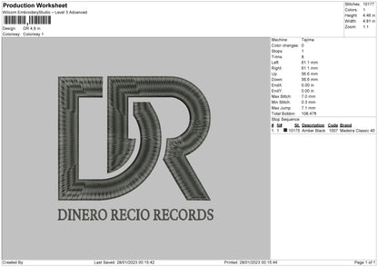 Dr Embroidery File 6 sizes