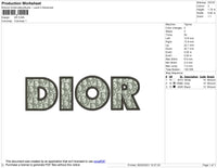 D Pattern Embroidery File 6 sizes
