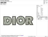 D Pattern Embroidery File 6 sizes