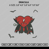 Dracula Bad Bunny Embroidery File 6 sizes