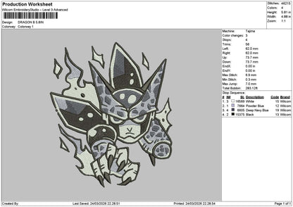 Character 2403 Embroidery File 6 sizes
