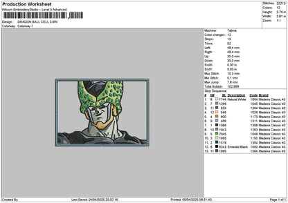 Dragon Rectangle 02 Embroidery File 6 sizes