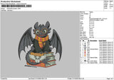 Black Dragon 2112 Embroidery File 6 sizes