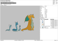 Dragonevo Embroidery File 6 sizes