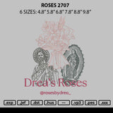 Roses 2707 Embroidery File 6 sizes