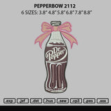 Pepperbow Embroidery File 6 sizes