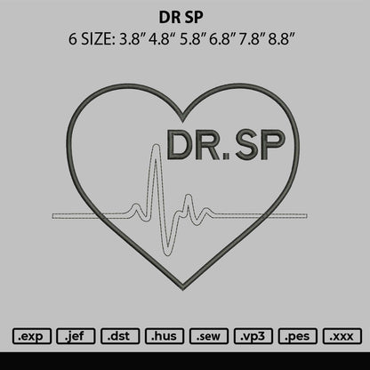 Dr Sp Embroidery File 6 sizes