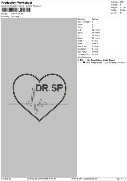 Dr Sp Embroidery File 6 sizes
