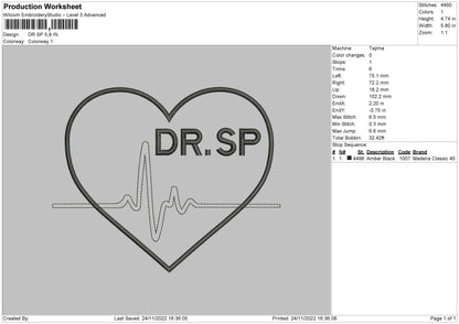 Dr Sp Embroidery File 6 sizes