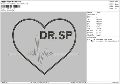 Dr Sp Embroidery File 6 sizes